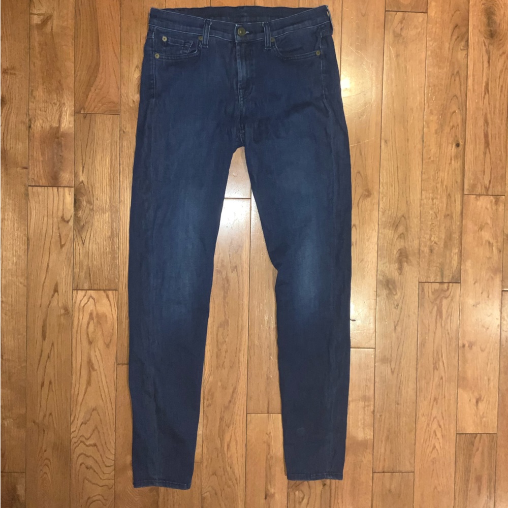 7 FOR ALL MANKIND The Skinny Jeans Blue Size 28